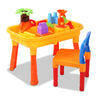 Keezi Kids Sandpit Pretend Play Set Sand Water Table Chair Outdoor Beach Toy - CastleToys.com.au