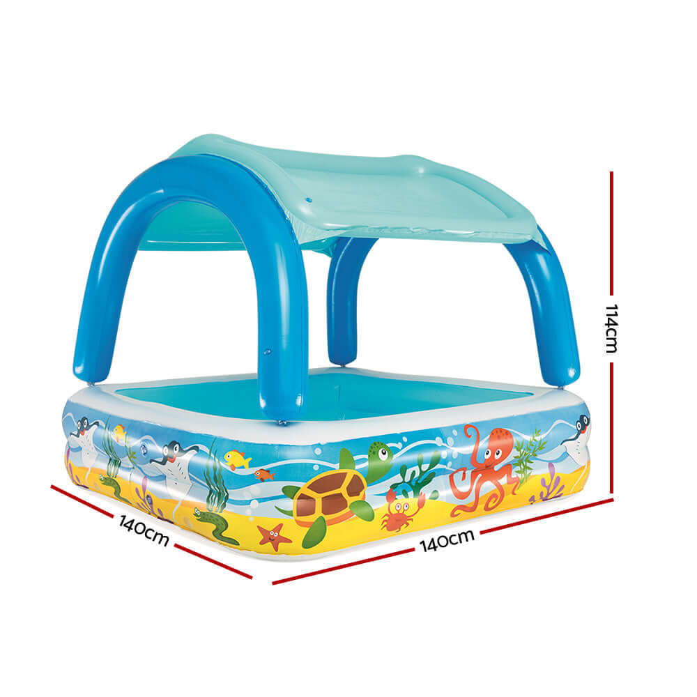 Kids Play Pool With Canopy - CastleToys.com.au