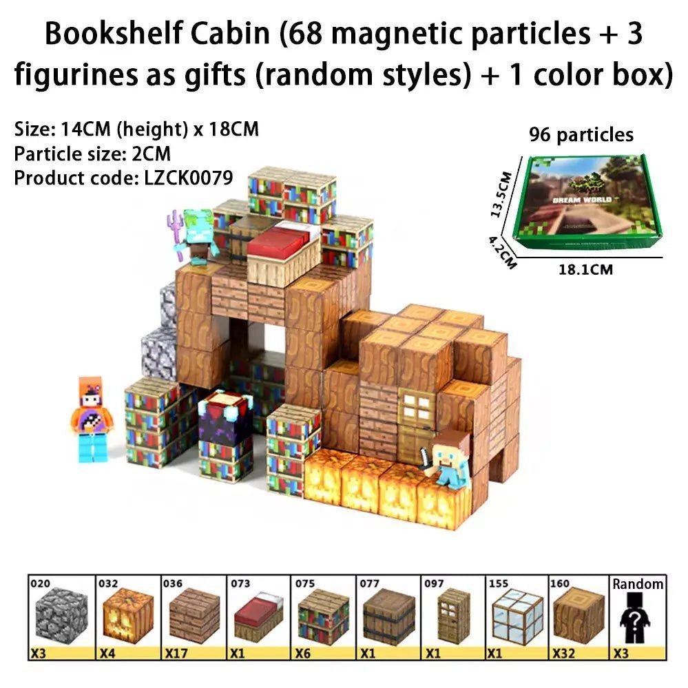 "Pixel Art - Inspired" Magnetic Building Blocks - CastleToys.com.au