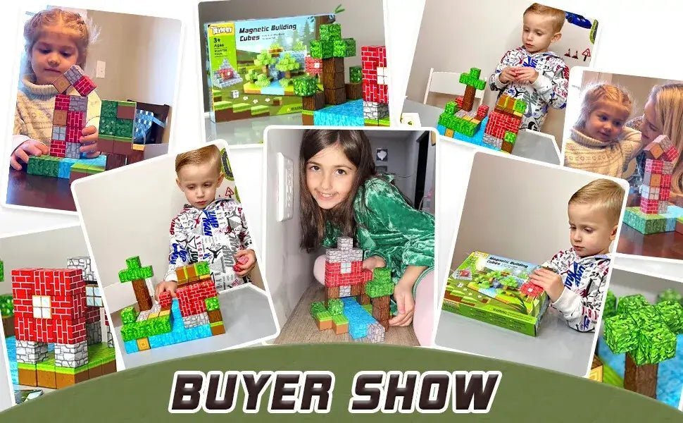 "Pixel Art - Inspired" Magnetic Building Blocks - CastleToys.com.au