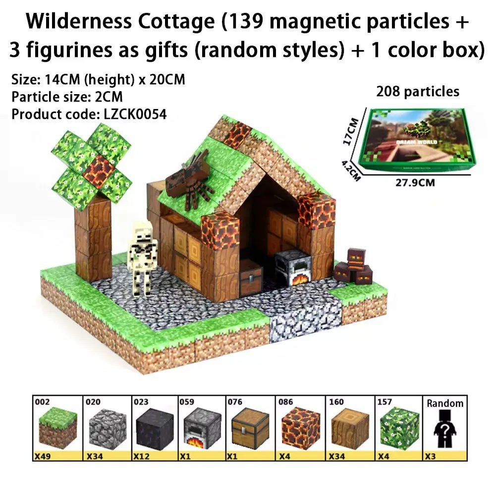 "Pixel Art - Inspired" Magnetic Building Blocks - CastleToys.com.au