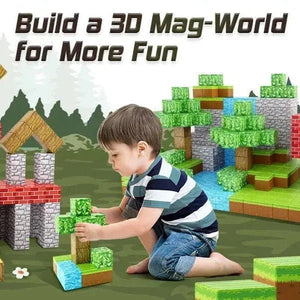 "Pixel Art - Inspired" Magnetic Building Blocks - CastleToys.com.au