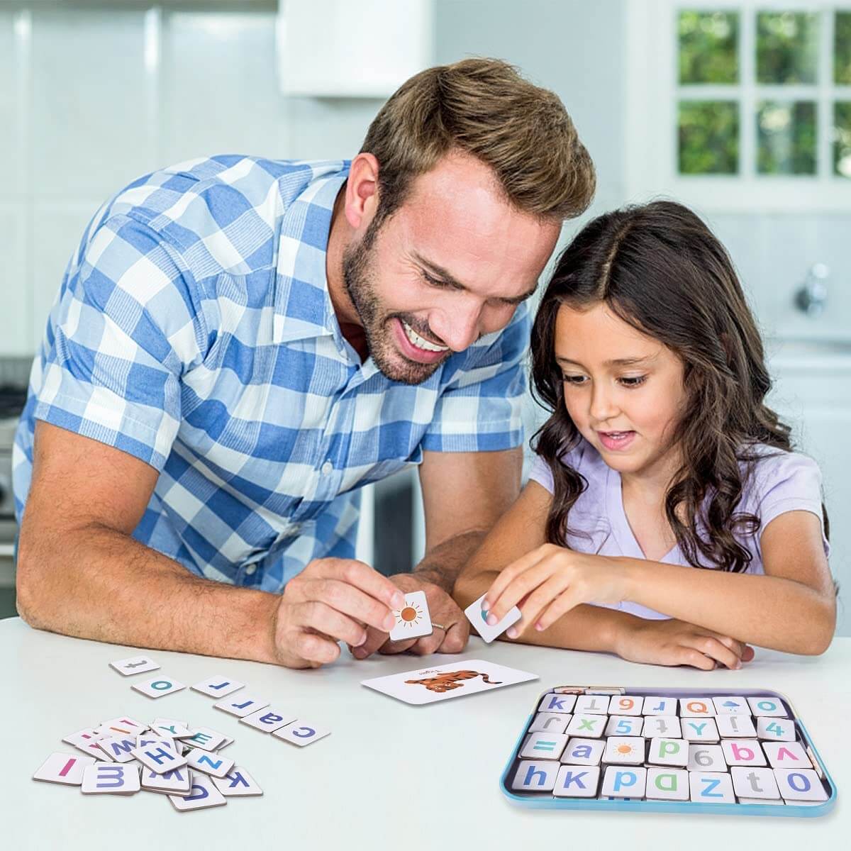 Wooden Magnetic Letters Numbers Alphabet Fridge Magnets Educational Toy Set Preschool Learning for 3 to 5 Years Kid Toddler - CastleToys.com.au